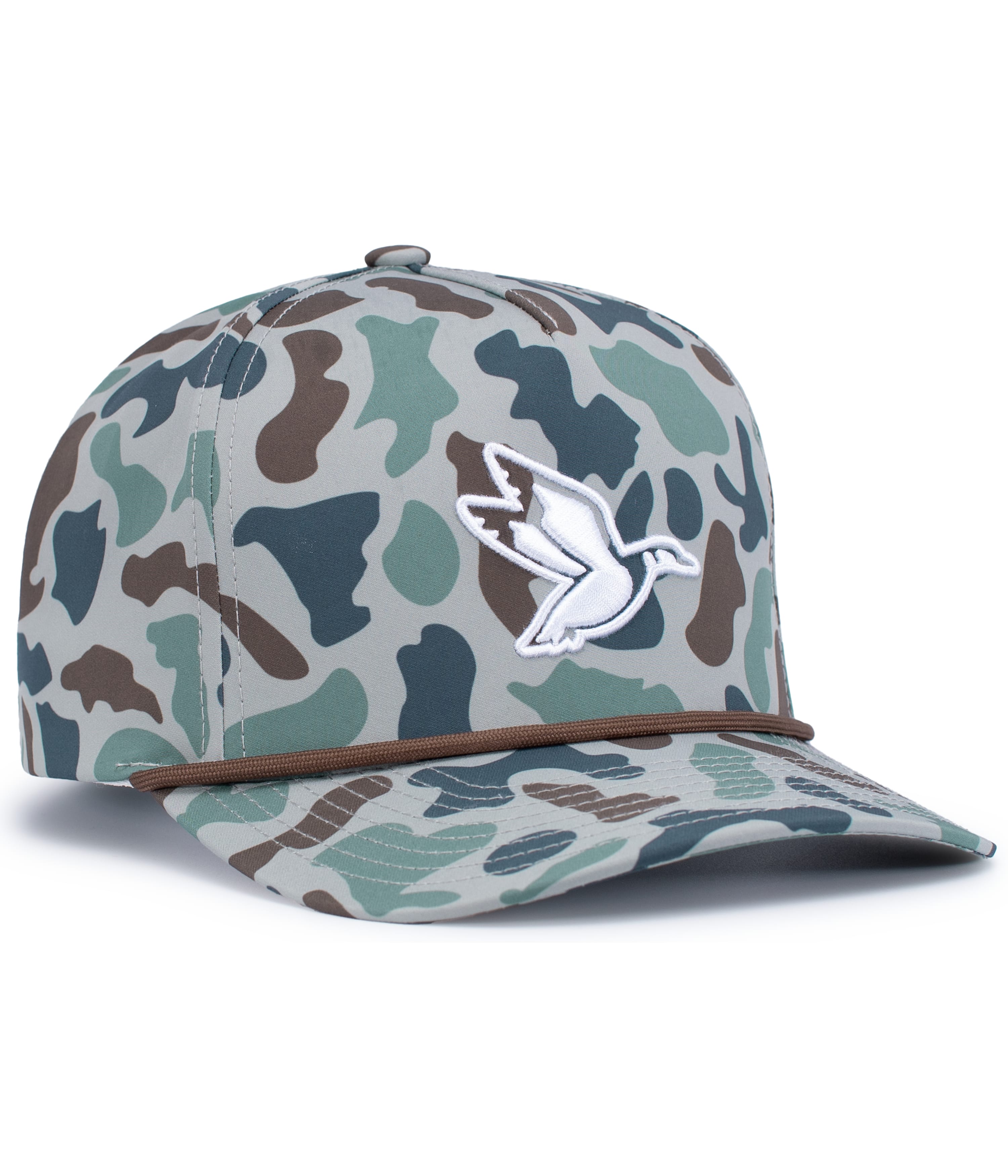 DUCK CAMO 5-PANEL TRUCKER CAP