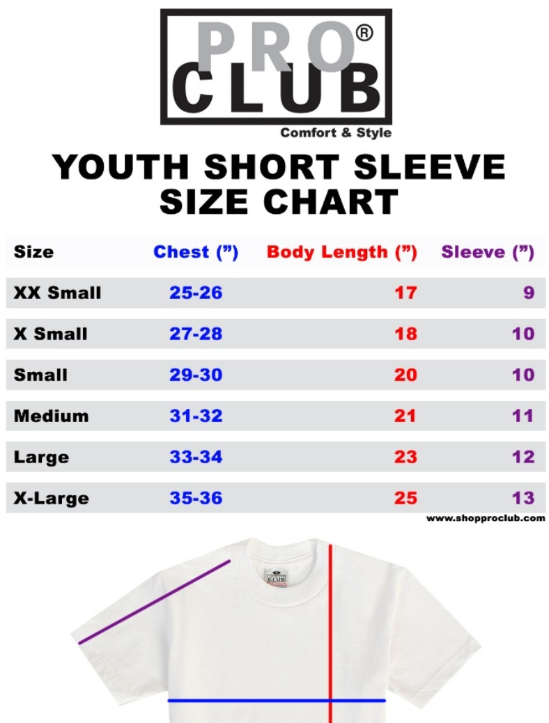 Pro Club Youth Short Sleeve