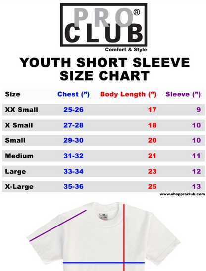 Pro Club Youth Short Sleeve