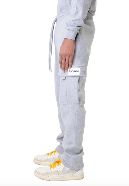 FLEECE CARGO PANTS - SHAKA WEAR